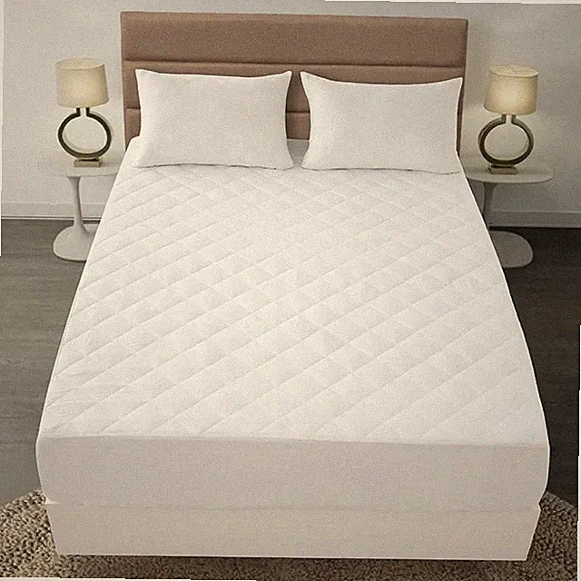 Hotel Quality Quilted Fitted Mattress Pad, Hypoallergenic, Mattress Pad